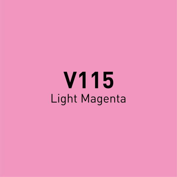 Vincent Graph Master Brush Marker V115 Li̇ght Magenta - 4