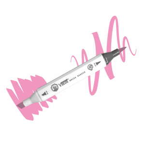 Vincent Graph Master Brush Marker V115 Li̇ght Magenta - 1