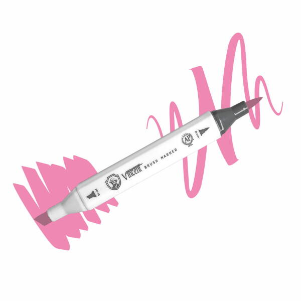 Vincent Graph Master Brush Marker V117 Bri̇ght Pi̇nk - 1