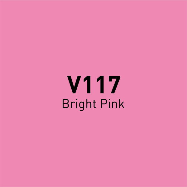Vincent Graph Master Brush Marker V117 Bri̇ght Pi̇nk - 4