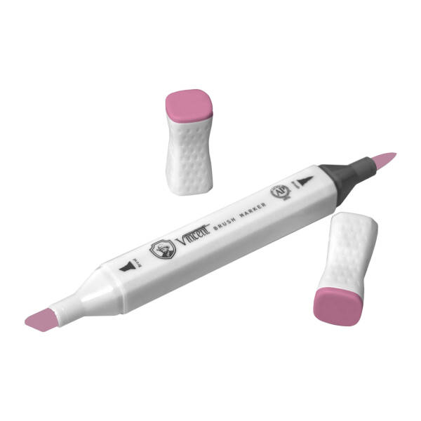 Vincent Graph Master Brush Marker V117 Bri̇ght Pi̇nk - 3