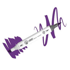 Vincent Graph Master Brush Marker V137 Deep Vi̇olet - Vincent