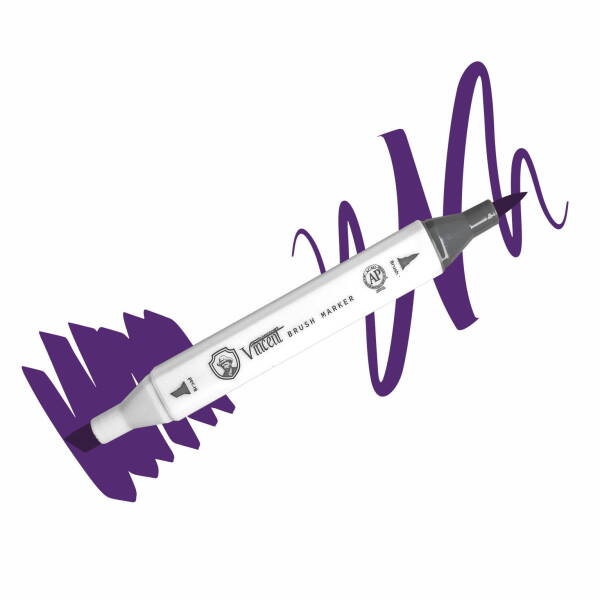 Vincent Graph Master Brush Marker V139 Vi̇olet - 1