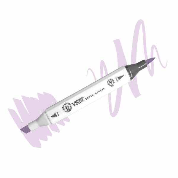 Vincent Graph Master Brush Marker V142 Li̇ght Vi̇olet - 1