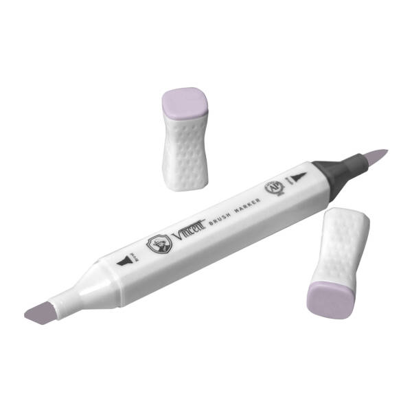 Vincent Graph Master Brush Marker V142 Li̇ght Vi̇olet - 3