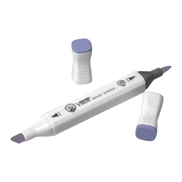 Vincent Graph Master Brush Marker V147 Lavender - 3