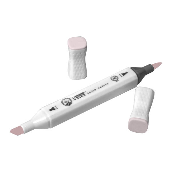 Vincent Graph Master Brush Marker V162 Pi̇nk Snow - 3
