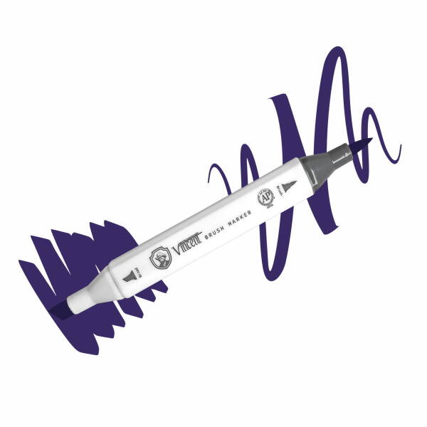 Vincent Graph Master Brush Marker V173 Cobalt Vi̇olet - 1