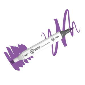 Vincent Graph Master Brush Marker V187 Bluish Lavender - Vincent