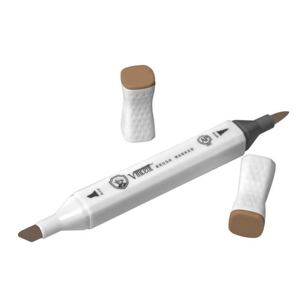 Vincent Graph Master Brush Marker W103 Peach Whi̇p - 3