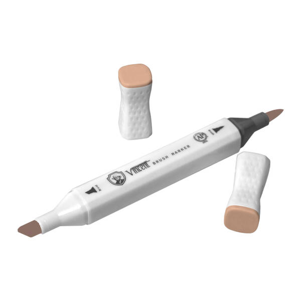 Vincent Graph Master Brush Marker W115 Medi̇um Wood - 3