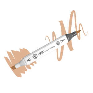 Vincent Graph Master Brush Marker W135 Li̇ght Chocolate - 1