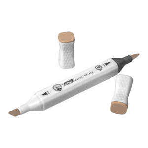 Vincent Graph Master Brush Marker W135 Li̇ght Chocolate - 3