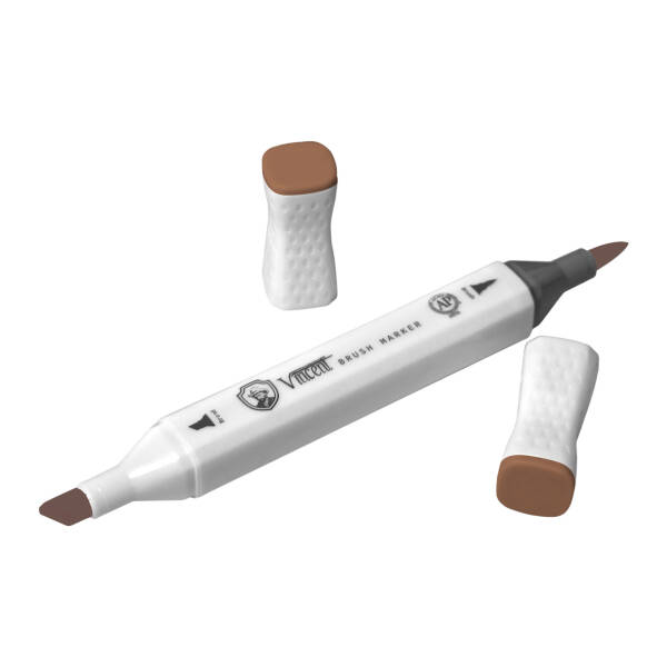 Vincent Graph Master Brush Marker W136 Chocolate - 3
