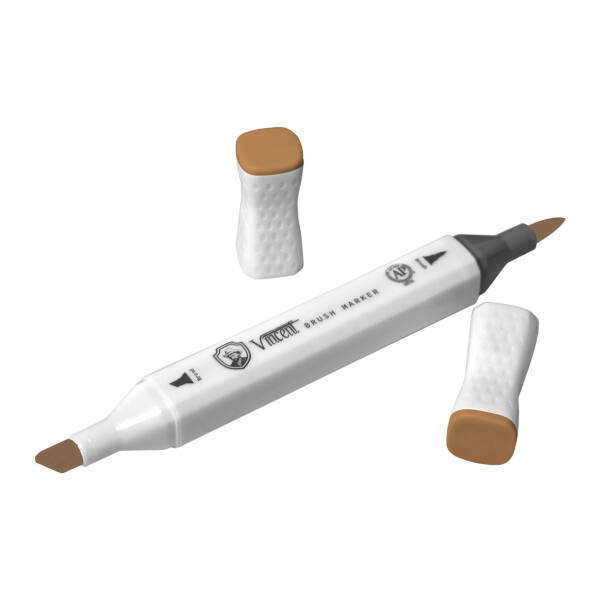 Vincent Graph Master Brush Marker W148 Sepi̇a - 3