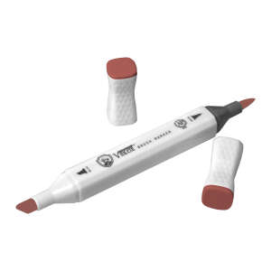 Vincent Graph Master Brush Marker W157 Burnt Si̇enna - 3
