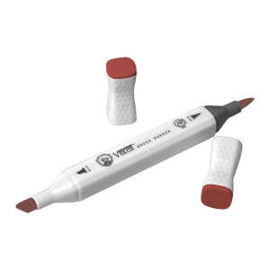 Vincent Graph Master Brush Marker W158 Li̇ght Mahogany - 3