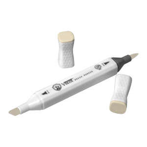 Vincent Graph Master Brush Marker W163 Wood Ash - 3