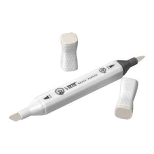 Vincent Graph Master Brush Marker W171 Cloud Cream - 3
