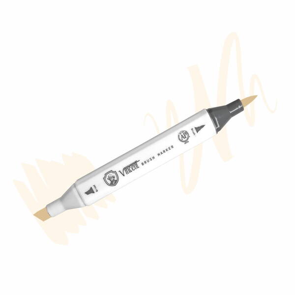 Vincent Graph Master Brush Marker W171 Cloud Cream - 1