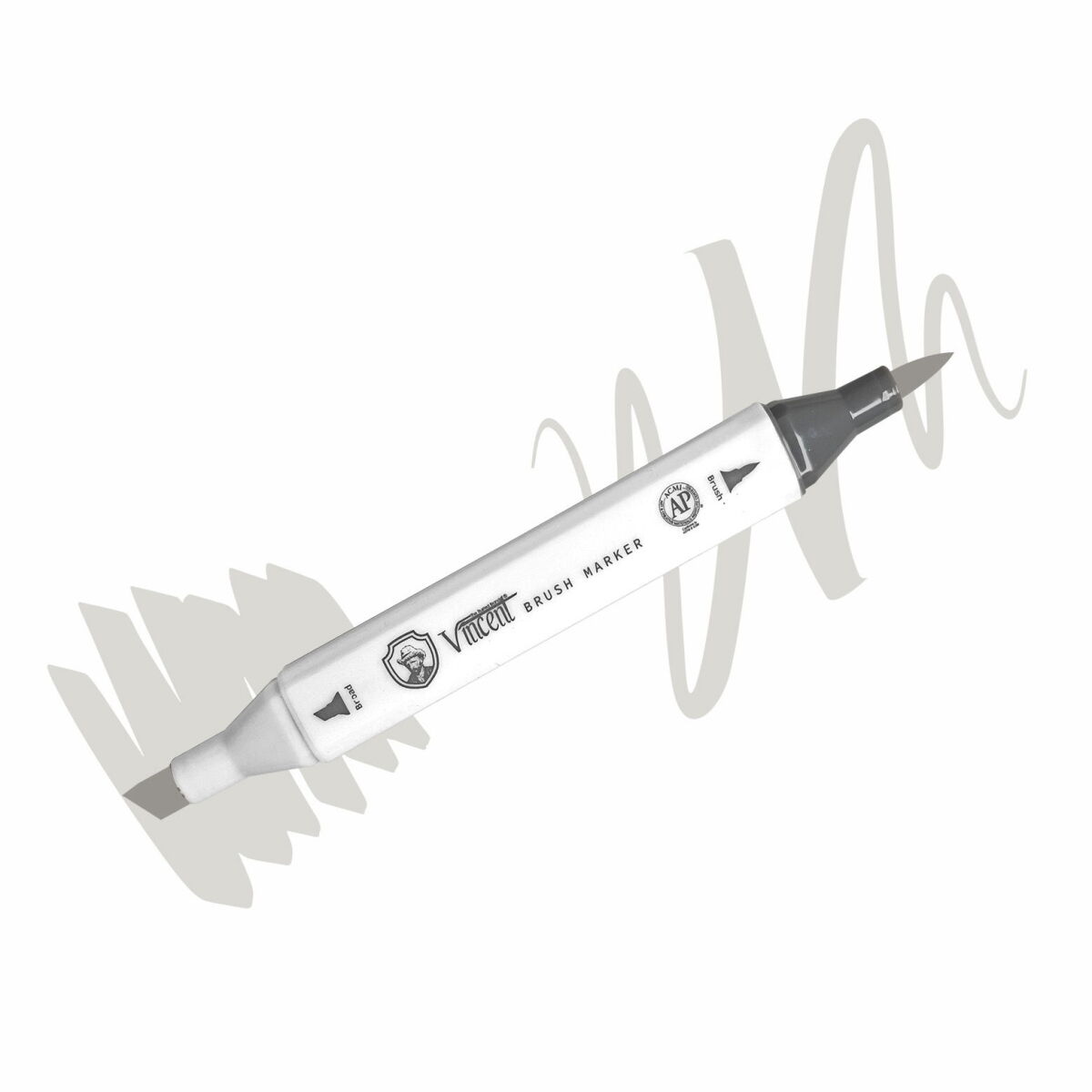 Vincent Graph Master Brush Marker Wg04 Warm Gray 04