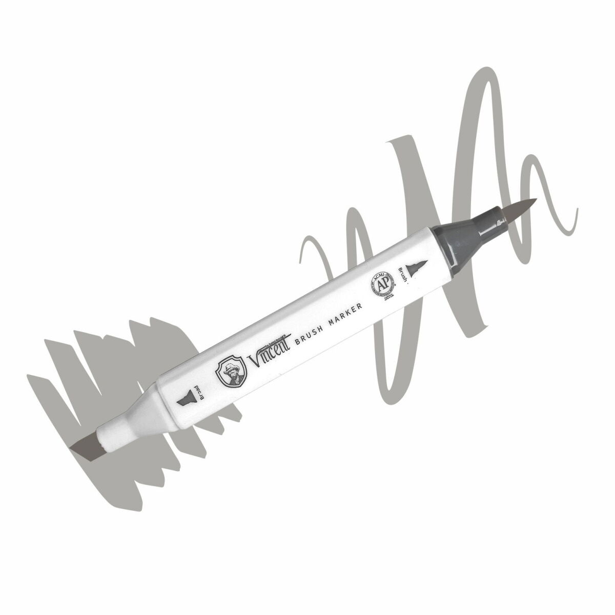 Vincent Graph Master Brush Marker Wg07 Warm Gray 07