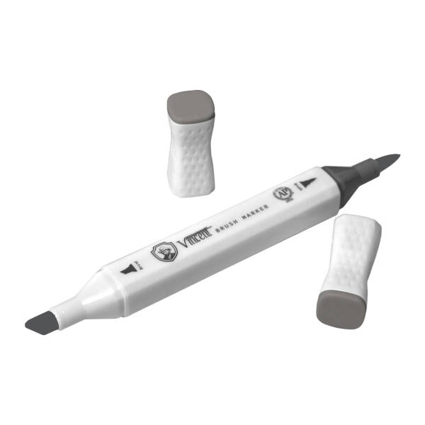 Vincent Graph Master Brush Marker Wg08 Warm Gray 08 - 3