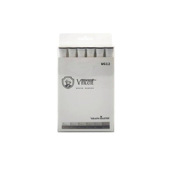 Vincent Graph Master Brush Marker Wg12 - 1
