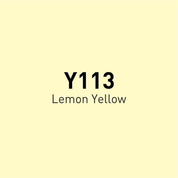 Vincent Graph Master Brush Marker Y113 Lemon Yellow - 4