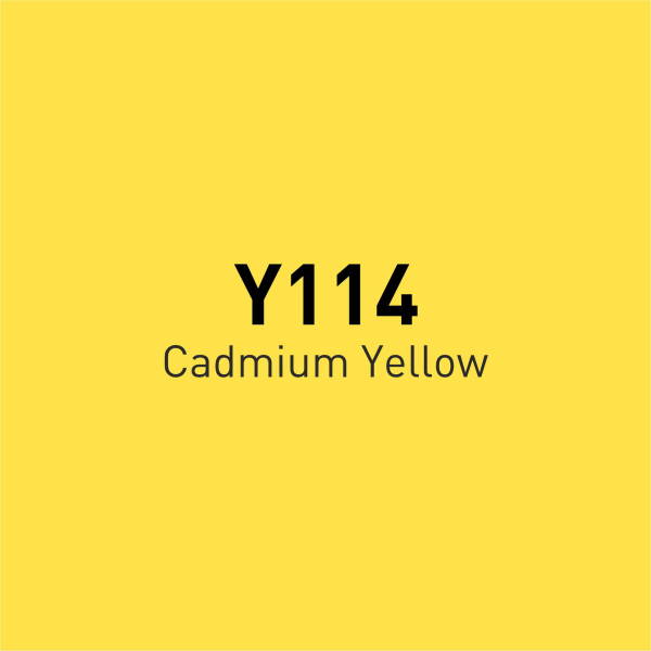 Vincent Graph Master Brush Marker Y114 Cadmi̇um Yellow - 4