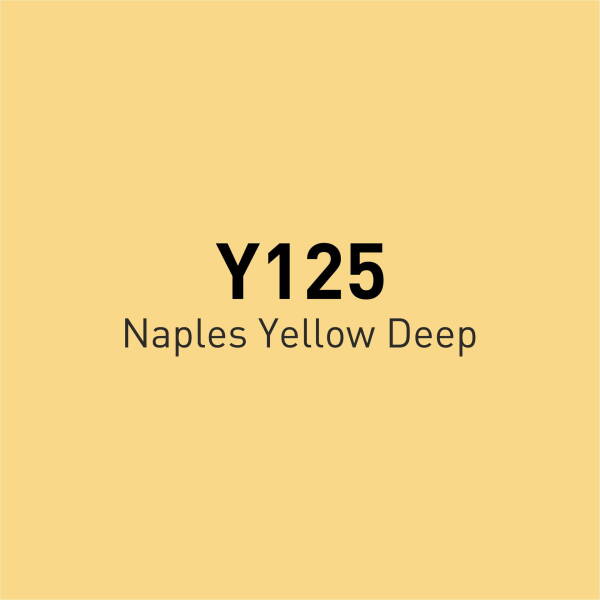 Vincent Graph Master Brush Marker Y125 Naples Yellow Deep - 4