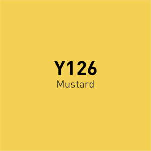 Vincent Graph Master Brush Marker Y126 Mustard - 4