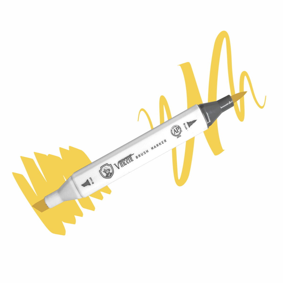 Vincent Graph Master Brush Marker Y126 Mustard