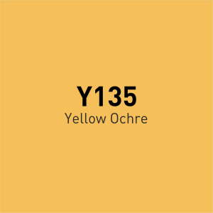 Vincent Graph Master Brush Marker Y135 Yellow Ochre - 4