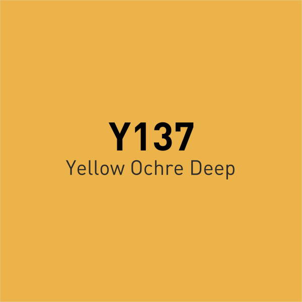 Vincent Graph Master Brush Marker Y137 Yellow Ochre Deep - 4