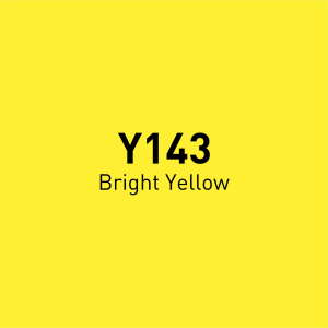 Vincent Graph Master Brush Marker Y143 Bright Yellow - 4