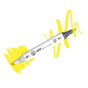 Vincent Graph Master Brush Marker Y143 Bright Yellow - Vincent