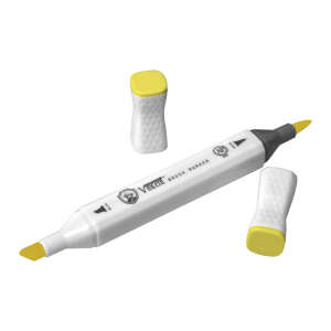 Vincent Graph Master Brush Marker Y143 Bright Yellow - 3