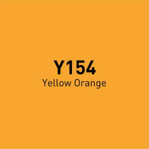 Vincent Graph Master Brush Marker Y154 Yellow Orange - 4