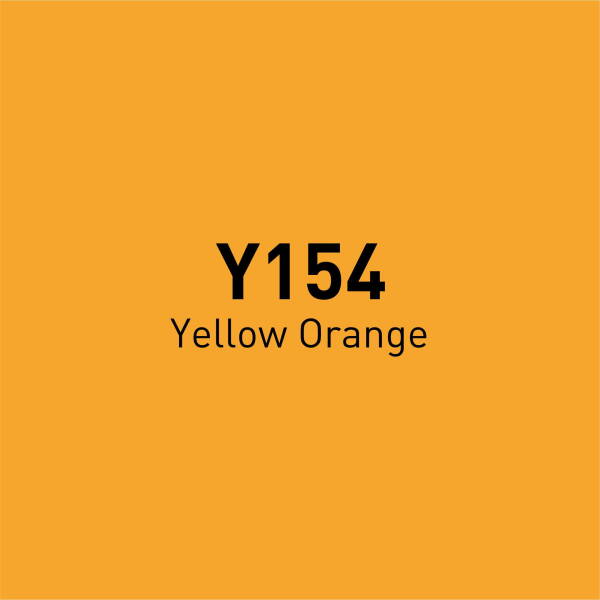 Vincent Graph Master Brush Marker Y154 Yellow Orange - 4