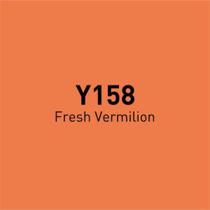 Vincent Graph Master Brush Marker Y158 Fresh Vermilion - 4