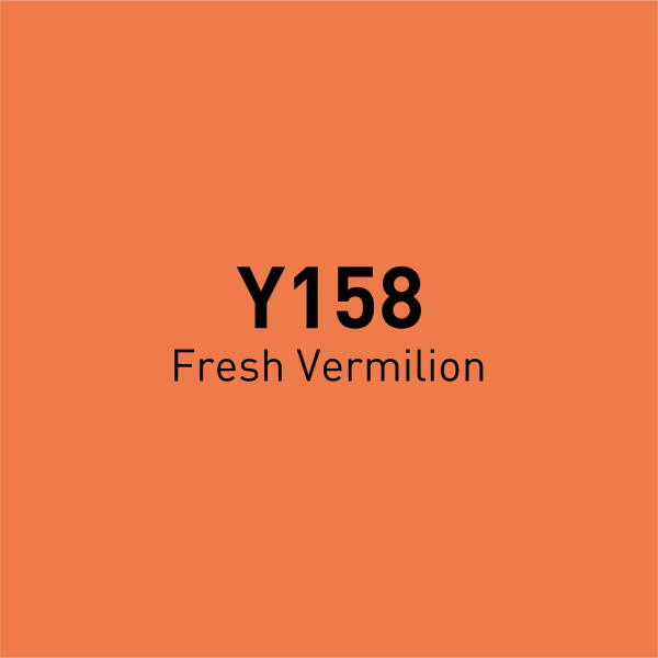 Vincent Graph Master Brush Marker Y158 Fresh Vermilion - 4