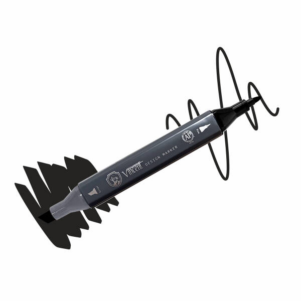 Vincent Graph Master Design Marker 121 Speci̇al Black - 1