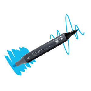 Vincent Graph Master Design Marker B115 Cyan - Vincent