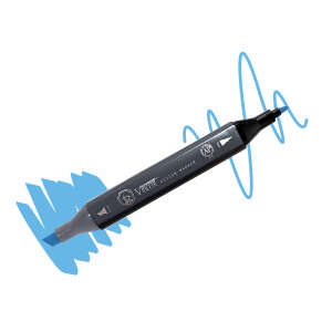 Vincent Graph Master Design Marker B135 Li̇ght Blue - Vincent