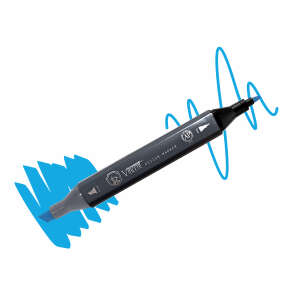 Vincent Graph Master Design Marker B136 Bri̇lli̇ant Blue - Vincent