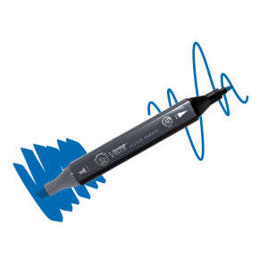 Vincent Graph Master Design Marker B138 Bri̇ght Blue - 1