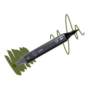 Vincent Graph Master Design Marker G189 Deep Oli̇ve Green - Vincent