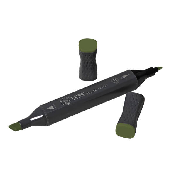 Vincent Graph Master Design Marker G189 Deep Oli̇ve Green - 3