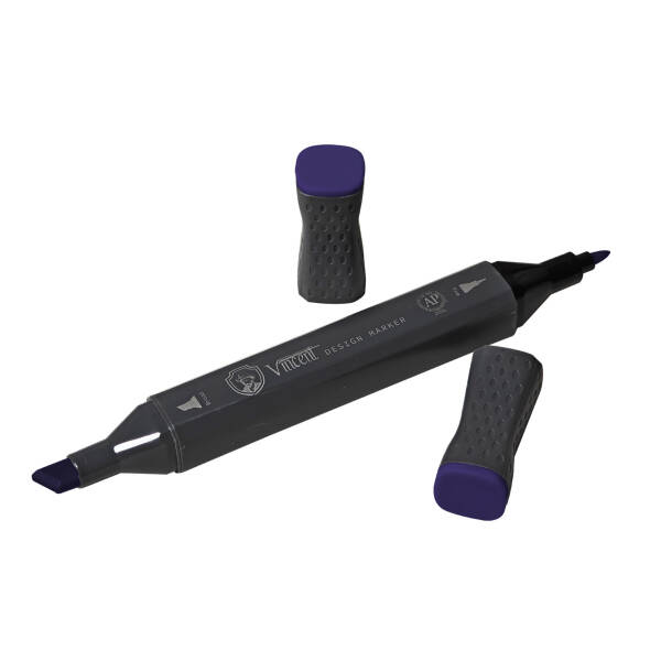 Vincent Graph Master Design Marker V173 Cobalt Vi̇olet - 3